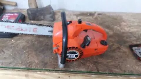 Solution! - Chainsaw chain spins when pulling the saw over.