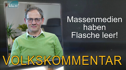 Massenmedien haben Flasche leer