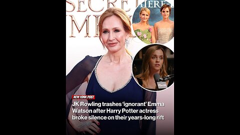 JK Rowling trashes ‘ignorant’ Emma Watson after Harry Potter actress broke silence