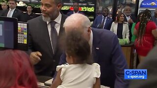 Biden has gone back to sniffing children on the campaign trail....