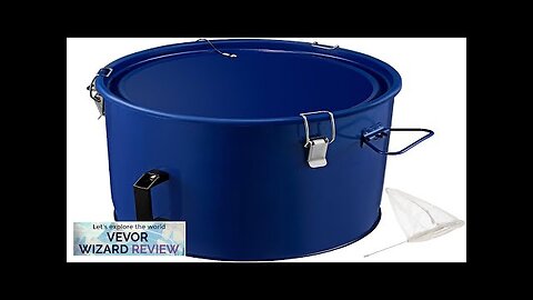 VEVOR Fryer Grease Bucket 10 Gal Oil Disposal Caddy Steel Fryer Oil Review