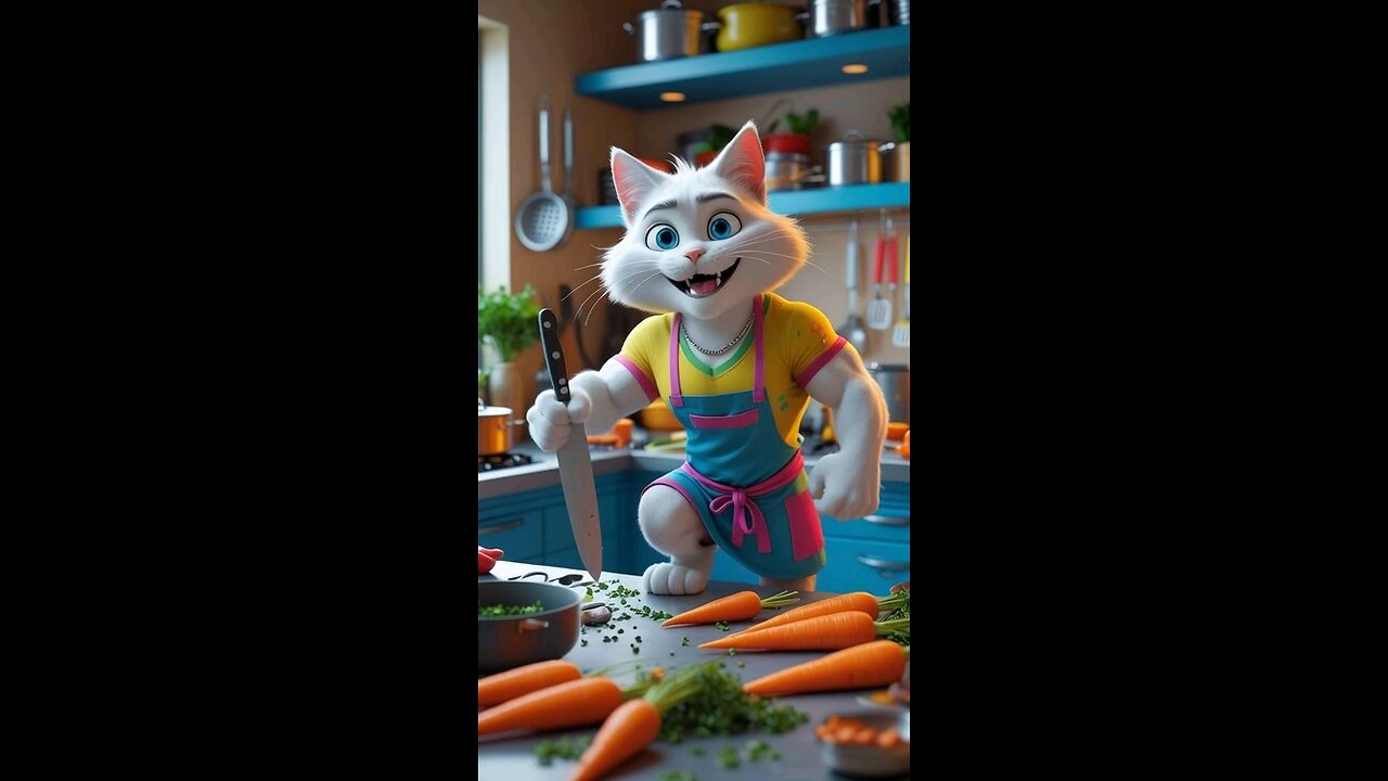 cat cooking 🍳🍳