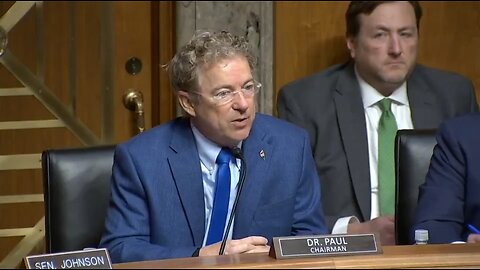 Sen Rand Paul: America Should Not Be The World's Piggy Bank