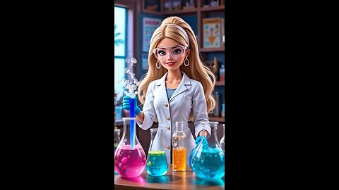 Barbie's Science Experiment 🧪 #barbie #barbiegirl