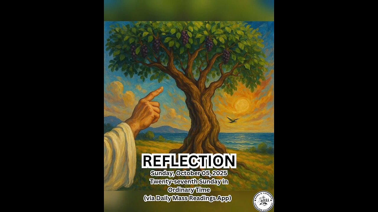 (Reflection) Sunday, October 05, 2025 Twenty-seventh Sunday in Ordinary Time #faith #reflection