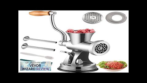 VEVOR Meat Grinder Manual 304 Stainless Steel Hand Operated Meat Grinder Multifunctional Review