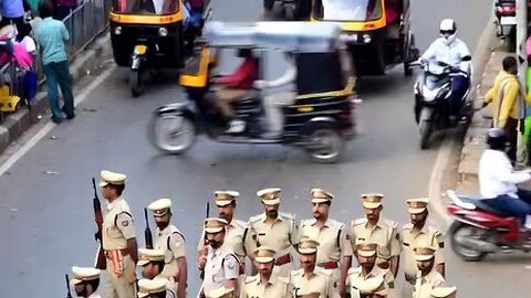 roadside police drill 🚨