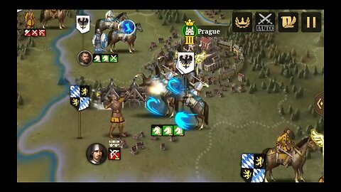 Bohemian army surrounds Vienna in 952 to 955 in the game European War 7