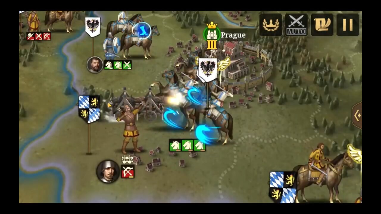 Bohemian army surrounds Vienna in 952 to 955 in the game European War 7