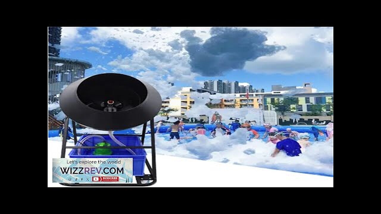 Popular Foam Snow Cannon 2500W 3000W 4000W Fixed head Foam Party Machine Review