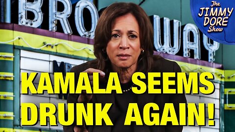 Seemingly Drunk Kamala Gives Speech To Broadway!