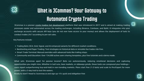 How to Build a Passive Income Stream Using 3Commas Bots: From Beginner to Intermediate Trader