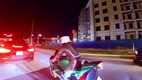 Nothing to see ... Just trying to do a bike stunt, gone wrong