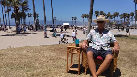 The Beach Captain in Time-Lapse. Venice Beach, California. TL 015