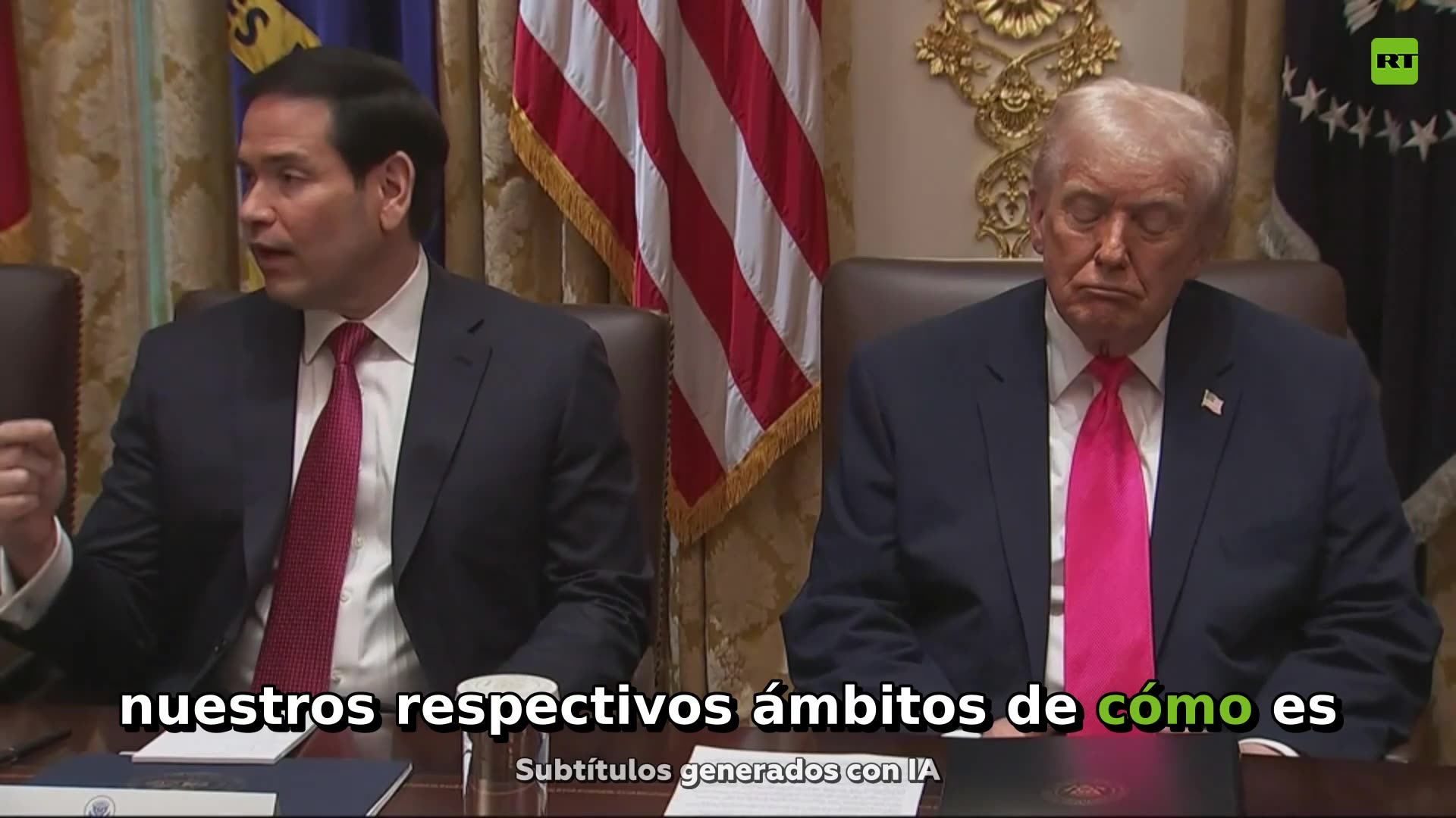 ¿Se queda dormido Trump durante una reunión en el Despacho Oval?
