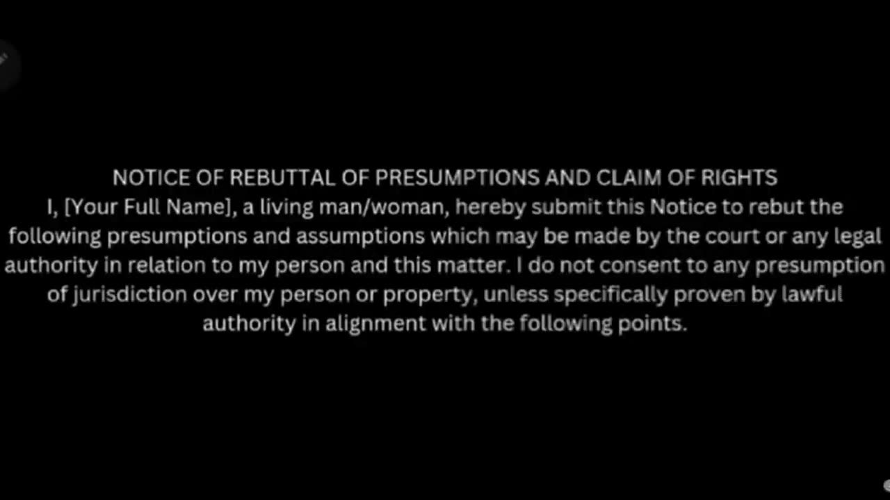 How to stand as the living man or lady, withdraw your consent, and rebut their claims