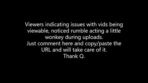 Rumble issues with vids .. working on it