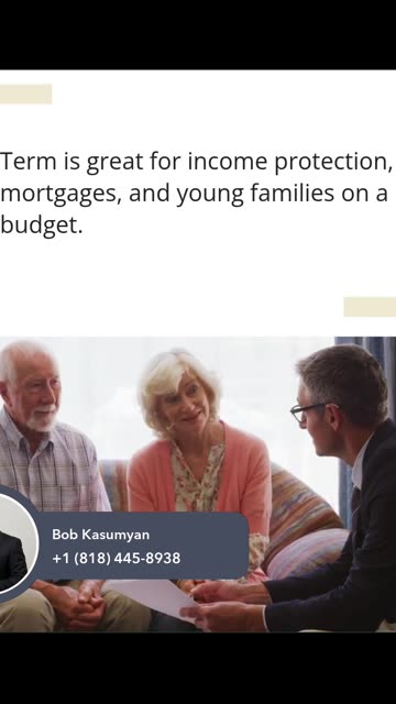 Term vs Whole Life Insurance. What's better? Let's talk...