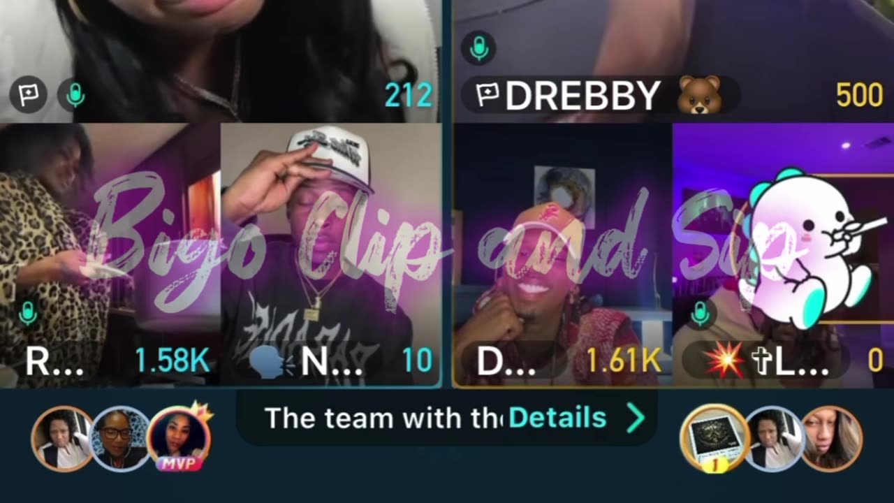 Team PK 21 Liyah NoCap DreBaby Supa LateNight Mocha 10/26/25 #bigoclipandsip