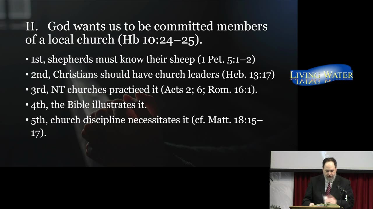 “Is Church Membership Necessary?” (Heb. 10:24–25; Rom. 12:3–8)