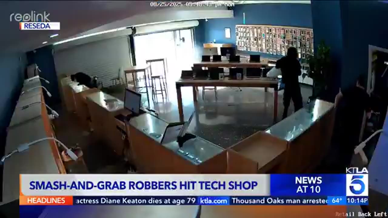 Video shows pepper spray fight between store clerk and gang of thugs in Los Angeles