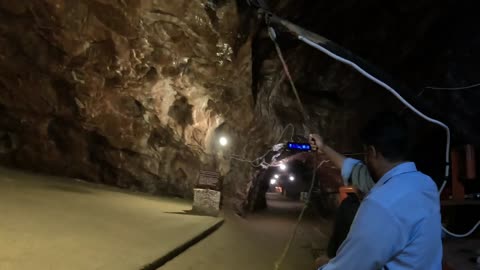 Unique train journey inside khewra salt mine South Asia