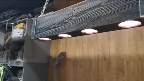 loft wooden lamp