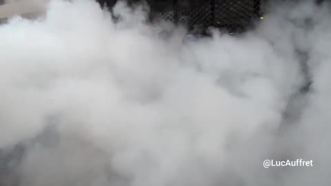 Firefighters in France Going Against the Police