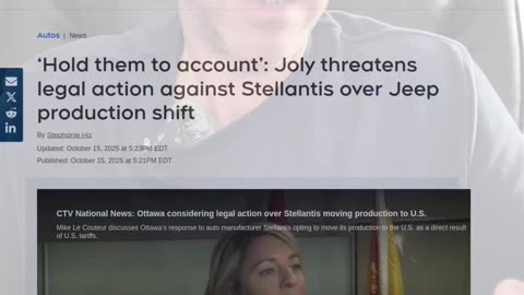 Canada Threatens to Sue Stellantis — Over ONE Car Model?!