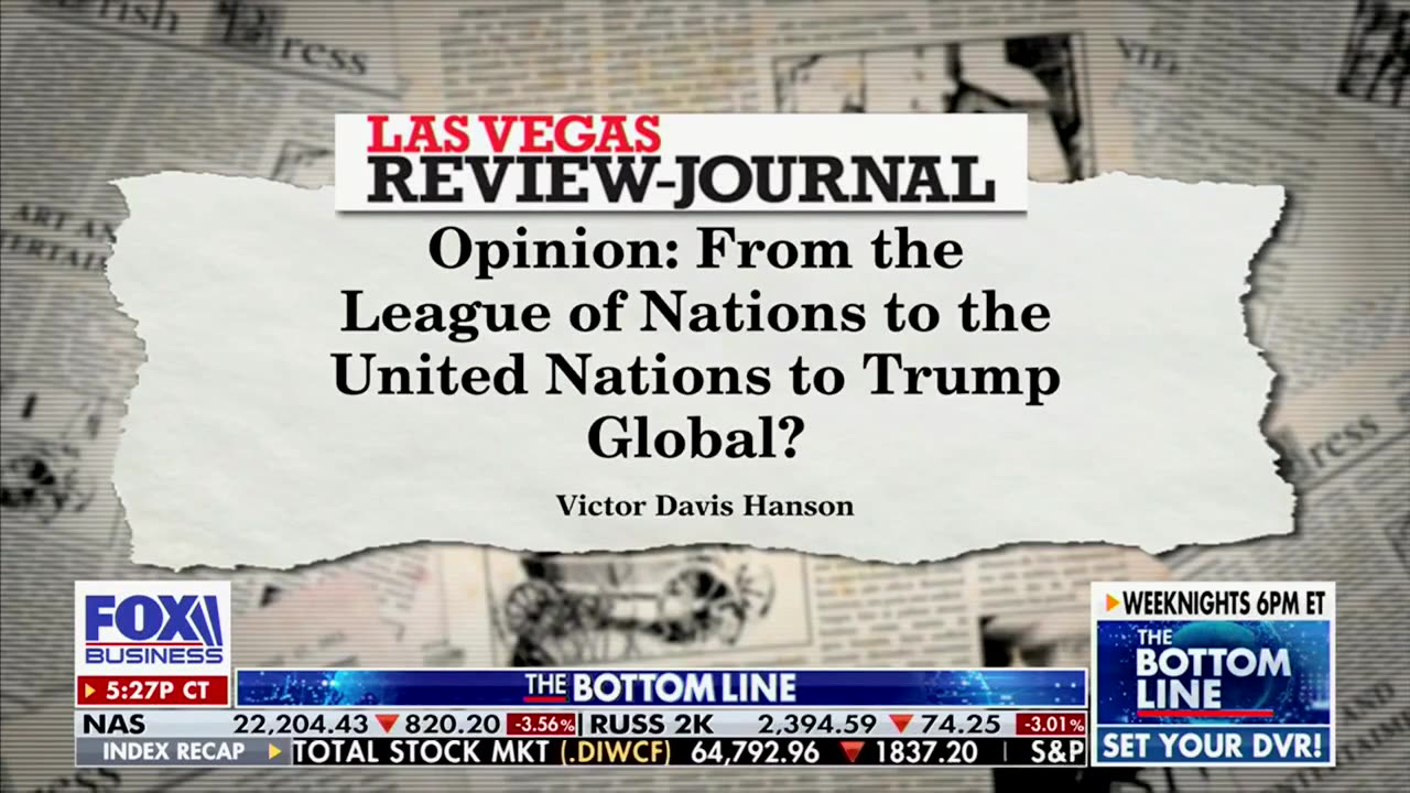 Victor Davis Hanson Says 'Trump Should Have A Serious Conversation' About The UN's Place In America