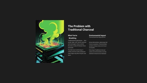 From shell to grill: Smoke free BBQ charcoal made from coconut shells