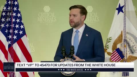 Vice President JD Vance announces international plan for critical minerals: