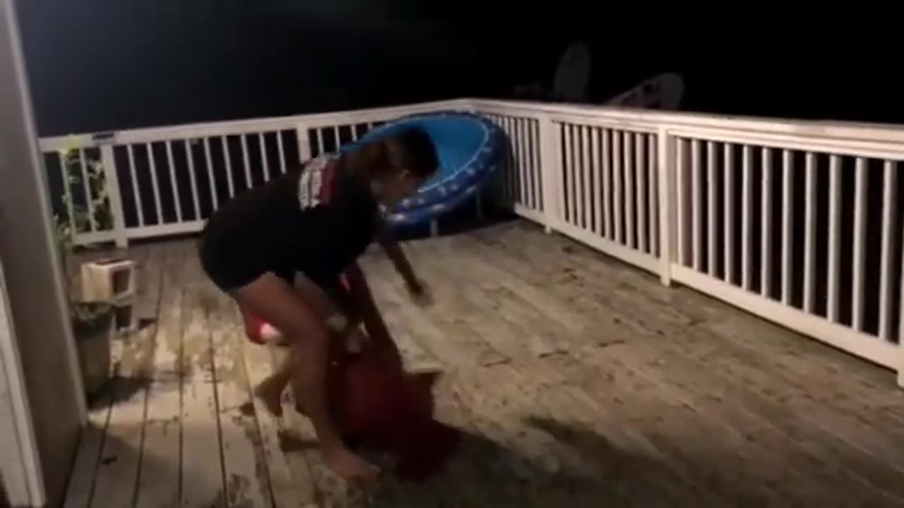 Crazy Girls Fighting on Deck Kimberly