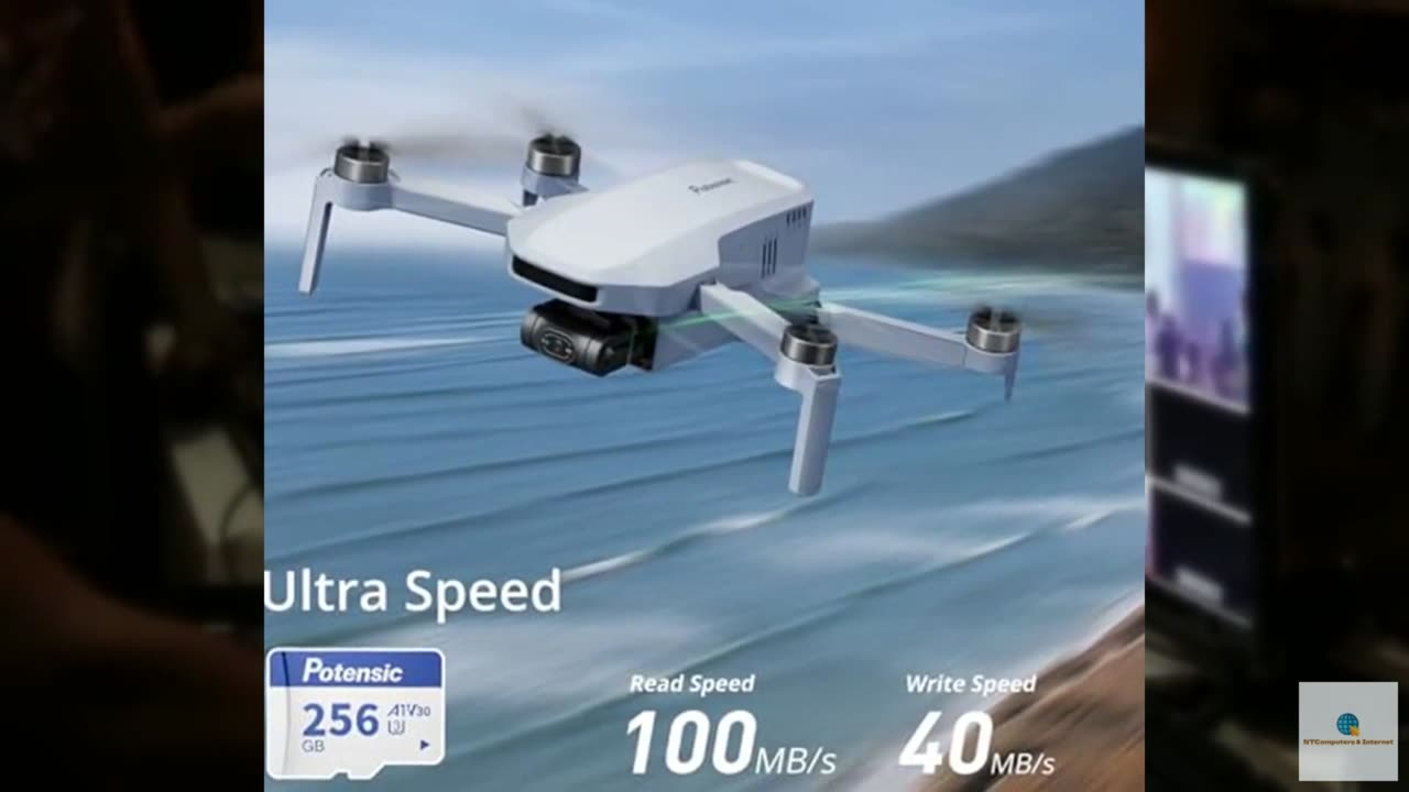 Potensic 256GB Memory Card for Drones, A1, U3, V30, Read Speed up to 100 MB/s