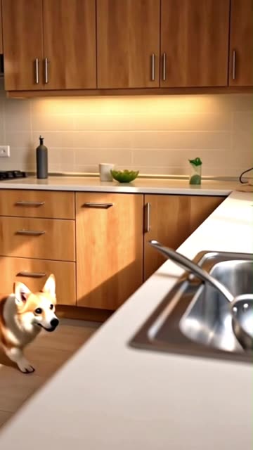 We heard a CRASH in the kitchen 🍳👻 😱 #horror #scary #cctvfottage