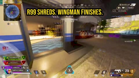 Wattson 1v3 Clutch with R99 + Wingman | Apex Legends