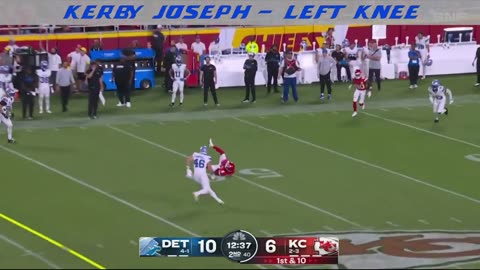 Kerby Joseph injury update: Detroit Lions safety hurt again vs Chiefs