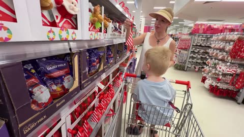 Kmart Christmas Chaos & Haul! Toddler Trolley Ride + What’s In My Mom Bag