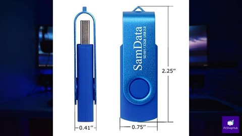 SamData 32GB USB Flash Drives 2 Pack