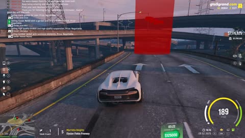 GTA V - Grand RP EN1 - Bugatti Chiron vs Bugatti Divo - Corrida de Rua de 09-02-2025 - 19:15