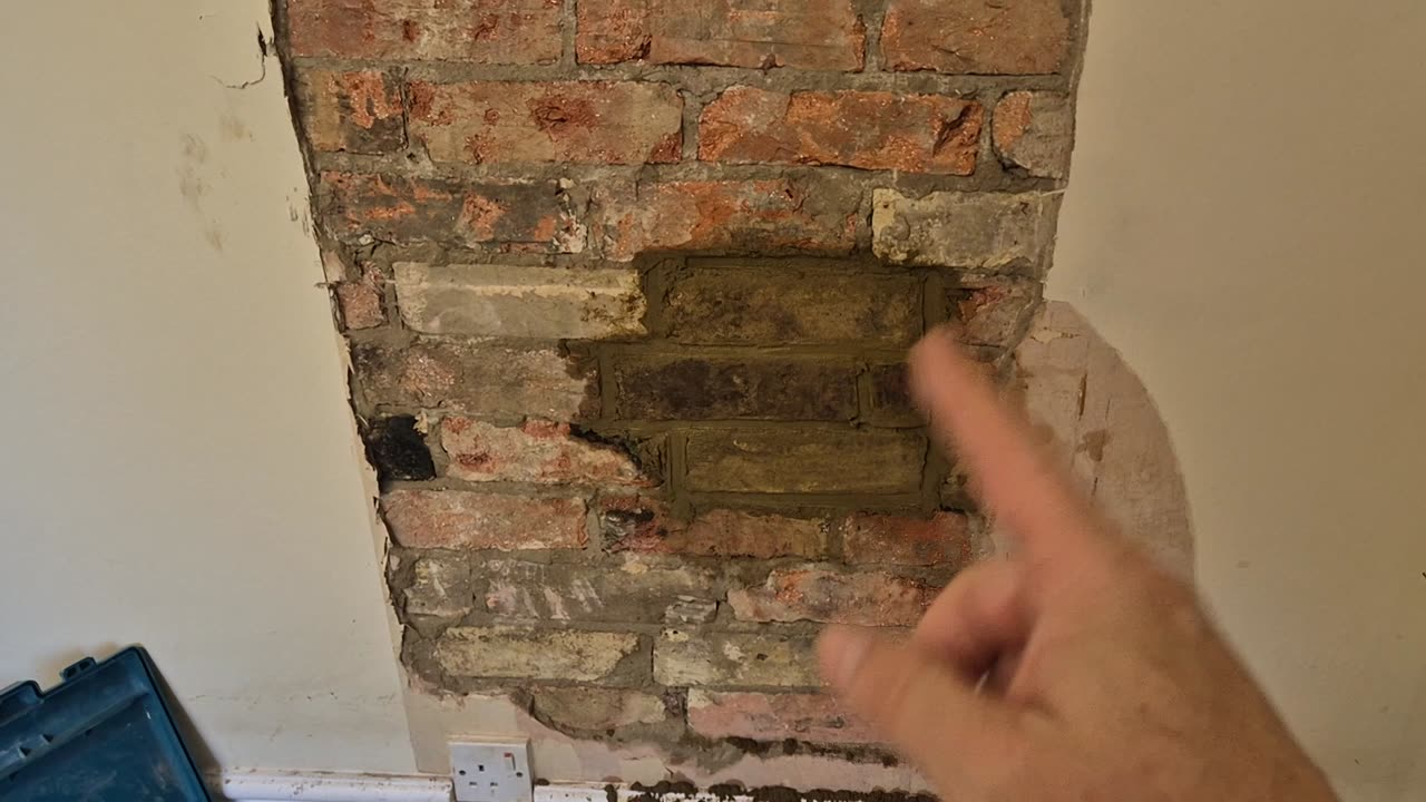 Fireplace repair.