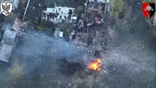 🔥 Footage of the destruction of a Russian Grad-P rocket launcher along with ammunition.