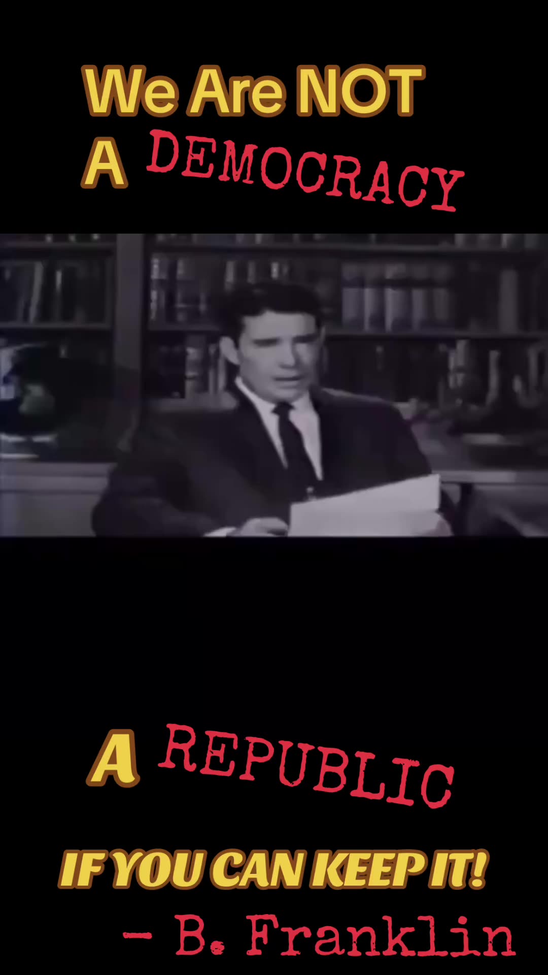 We are a constitutional republic not a democracy