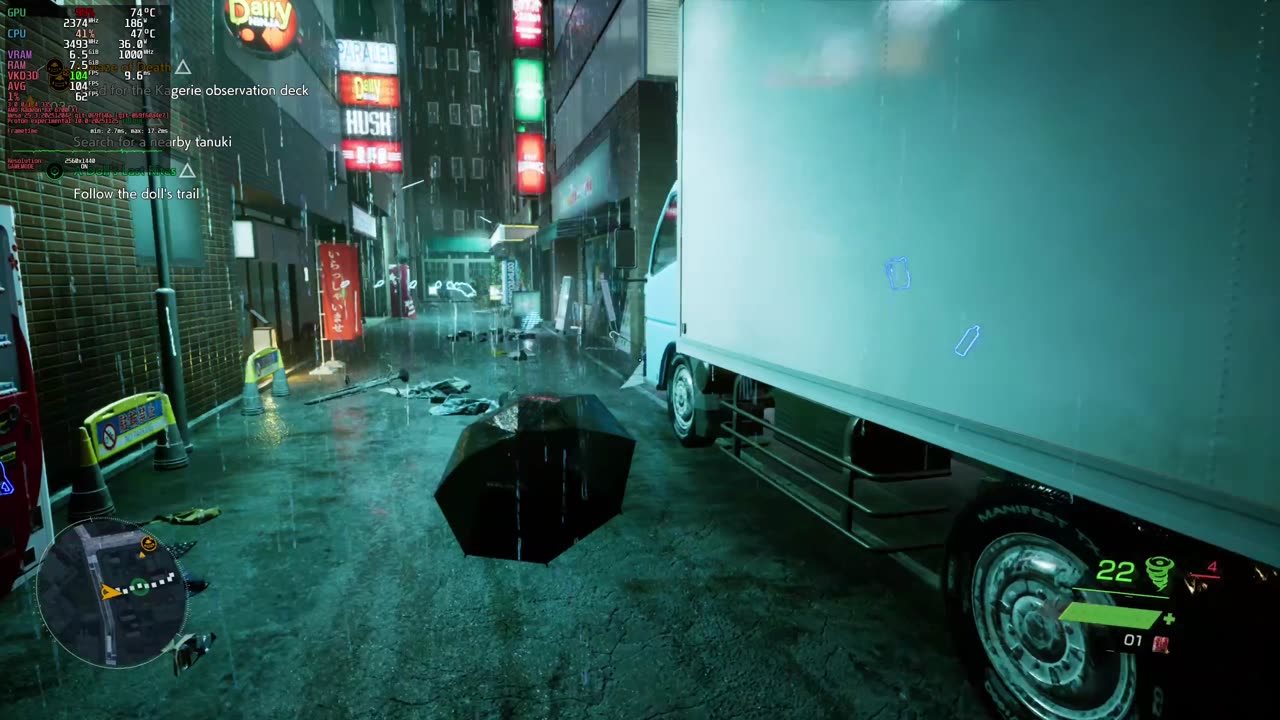 Ghostwire Tokyo on linux rx 6700 xt 1440p