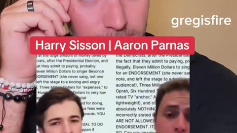 This is what paid propaganda looks like Both Democrat Influencers Harry Sisson and Aaron Parnas