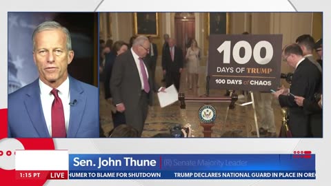 John Thune Shares What 'Reasonable Democrats' Are Telling Him About Shutdown