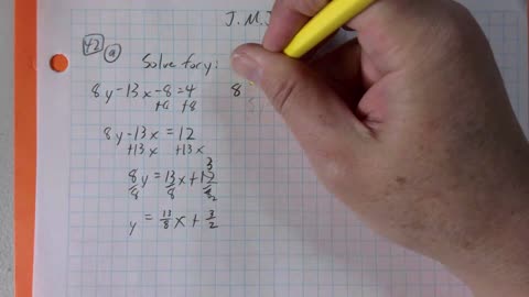 Saxon Algebra 1 Lesson 42 (a)