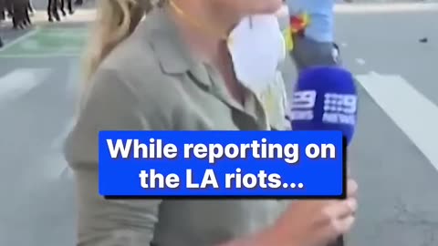 Australian news reporter shot on live TV by police in LA