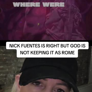 GOD'S NOT KEEPING IT AS ROME!