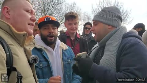 Speakers Corner-Muslim Gets Angry When He Hears There are Many Qurans-ft Jude & Chris (The Ice Man)